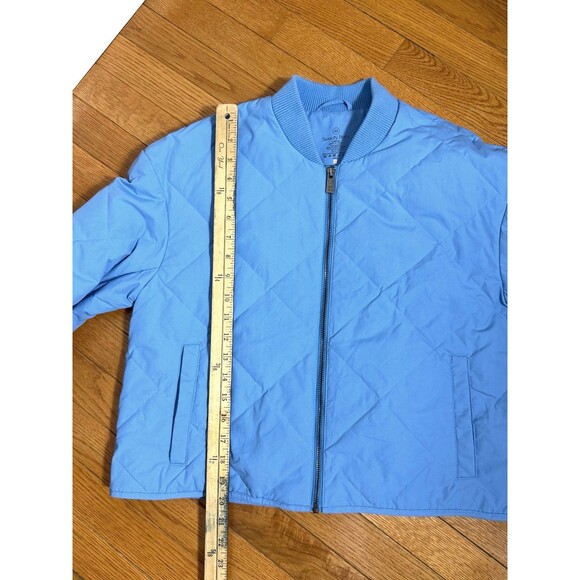 Sweaty Betty Blue Harley Quilted Zipper Front Jacket Coat XS - Picture 7 of 11
